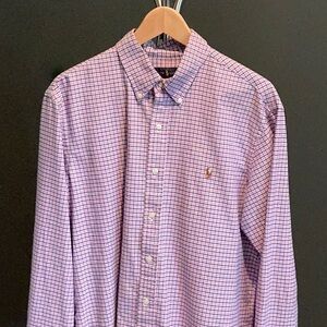 Ralph Lauren Purple Casual Button Down Shirt